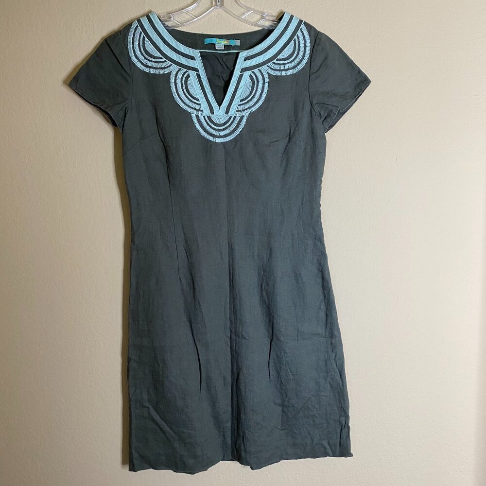 boden linen short sleeve dress